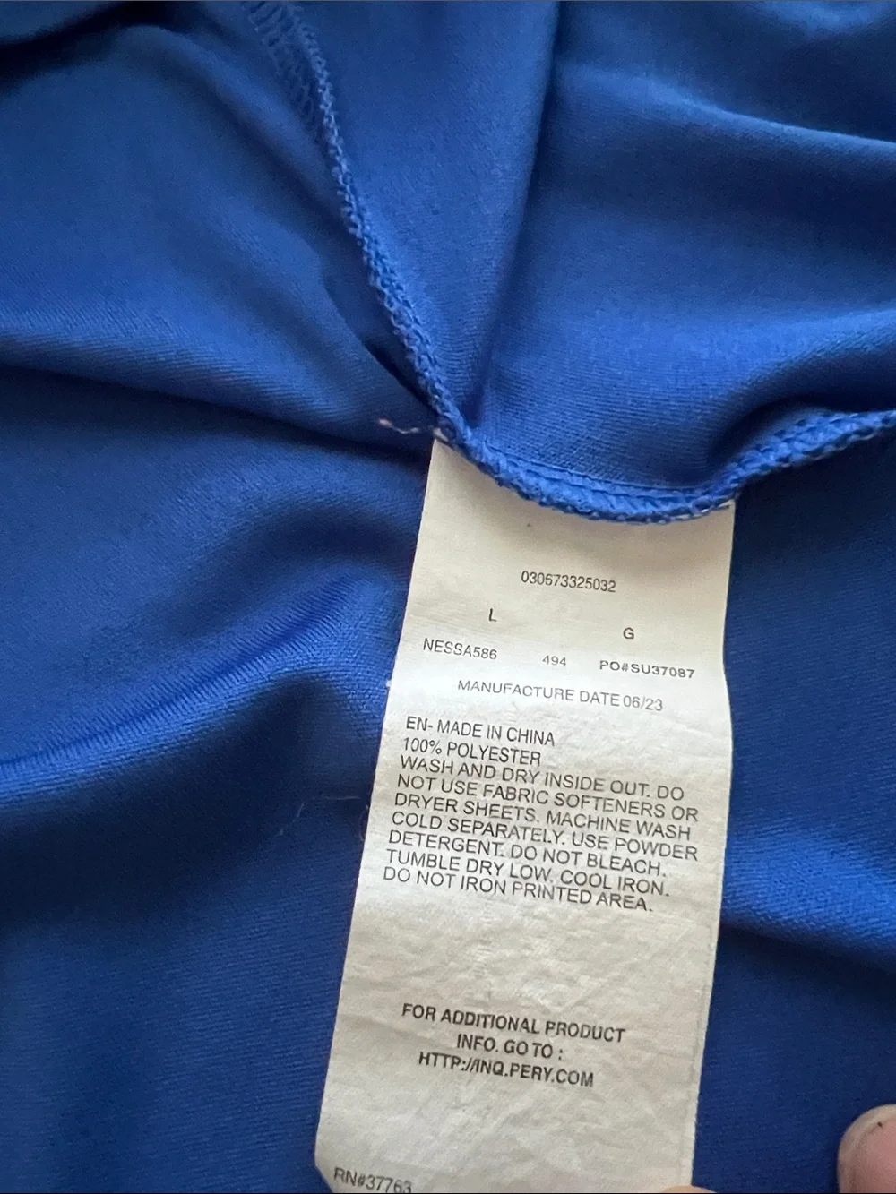 Nike Short Sleeve Dri-FIT Athletic Tee - Royal Blue